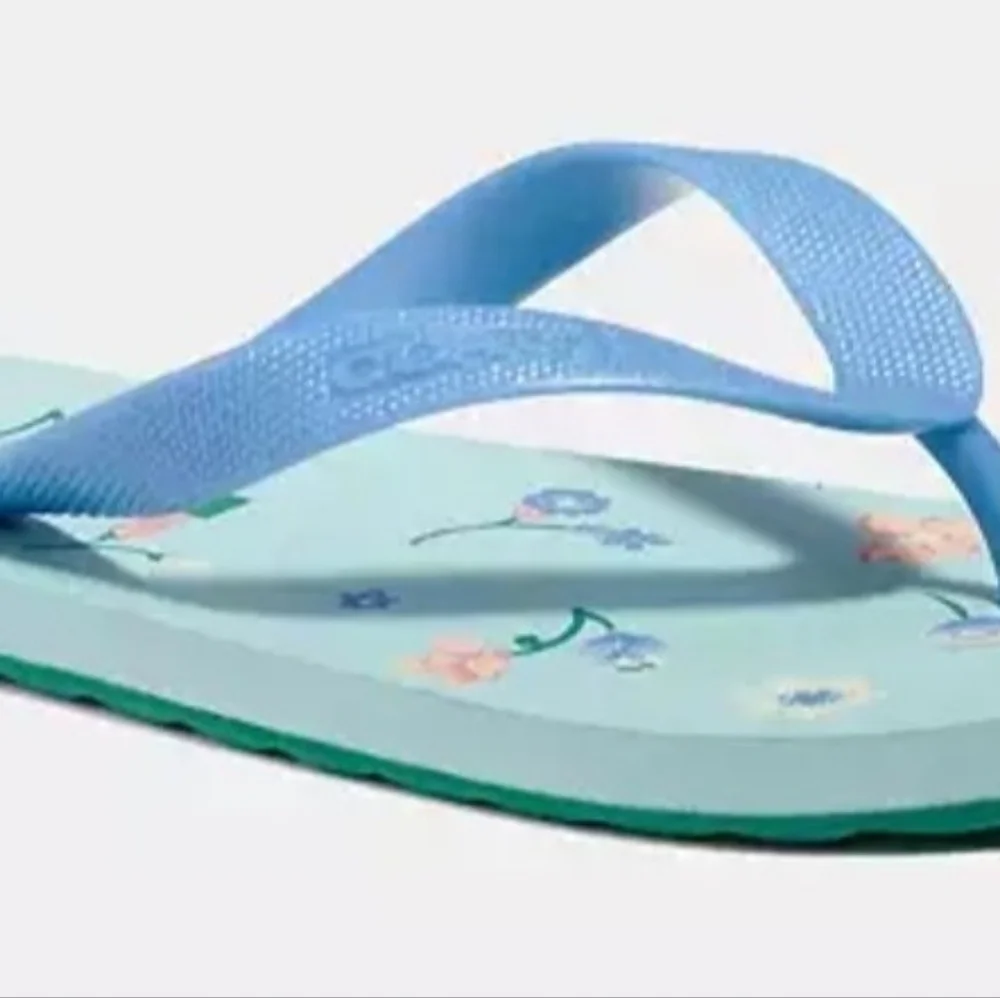 Coach NWOT  Zak Floral Flip-flops sandals.